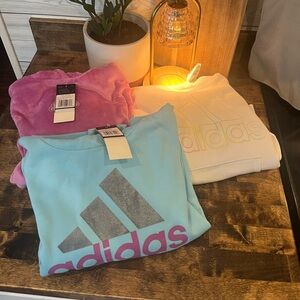 Adidas hoodies lot  3 girl size medium